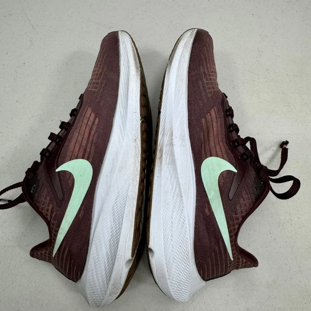 Nike Air Zoom Pegasus 39 Running Shoes Womens 6 Burgundy Mint Athletic